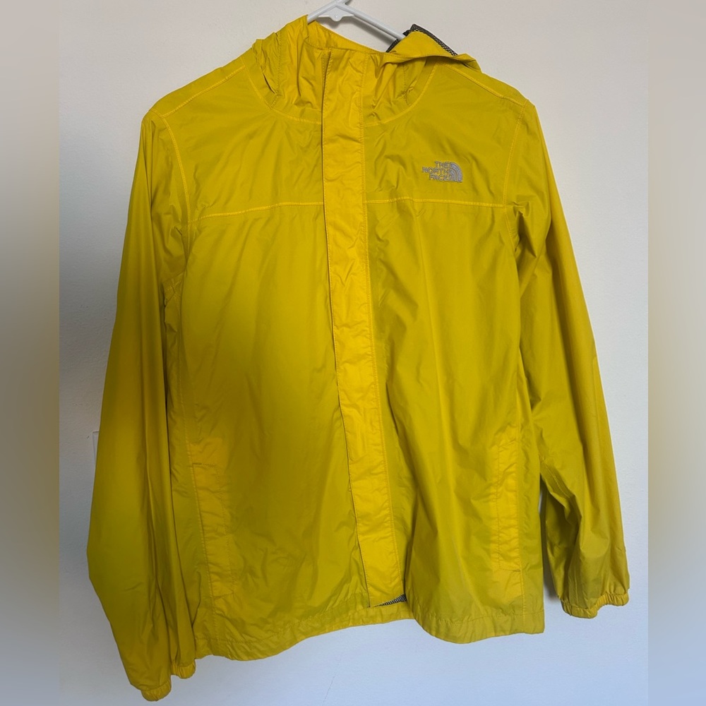 The North Face Women’s Yellow HyVent Windbreaker/Rain Jacket Sz Small GUC